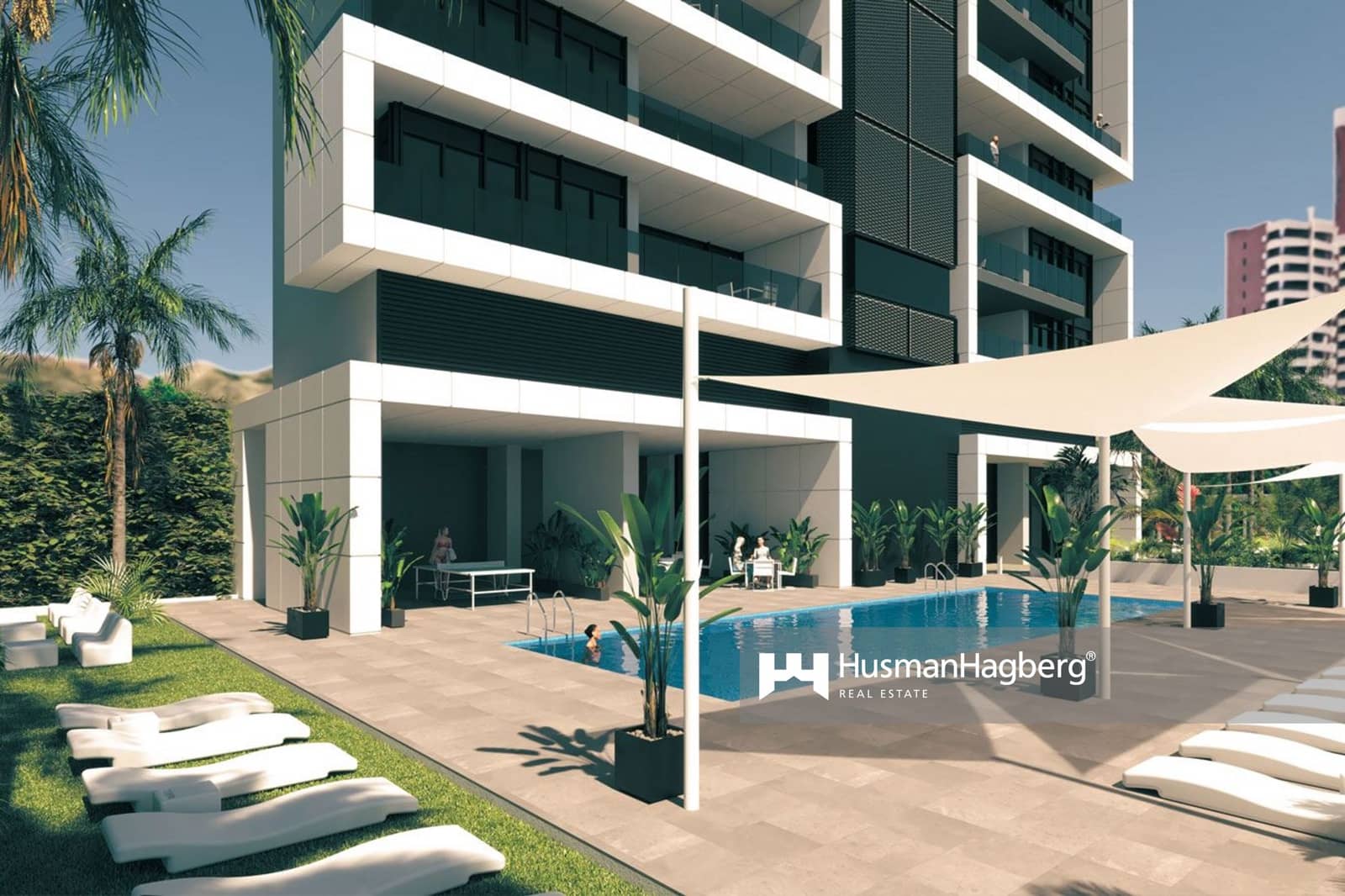 2 quarto Apartamento para venda em Benidorm com piscina - 375 000 € (Ref: 10018804)