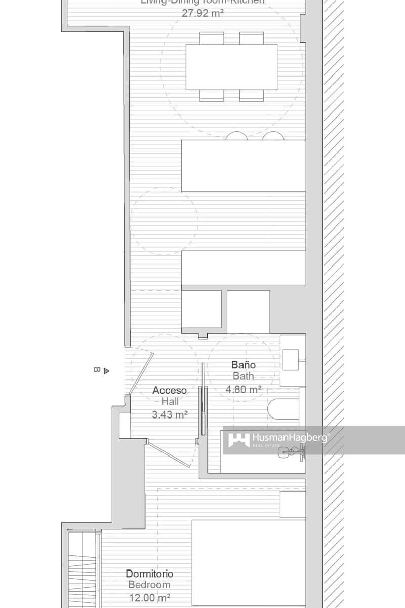 1 quarto Apartamento para venda em La Villajoyosa / Vila Joiosa - 273 000 € (Ref: 10018806)