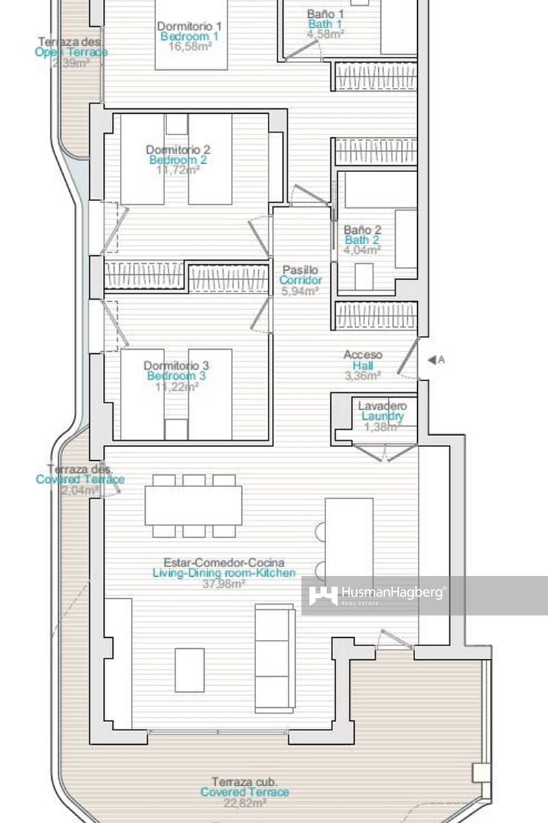 2 sypialnia Apartament na sprzedaż w La Villajoyosa / Vila Joiosa z basenem - 489 500 € (Ref: 10020083)
