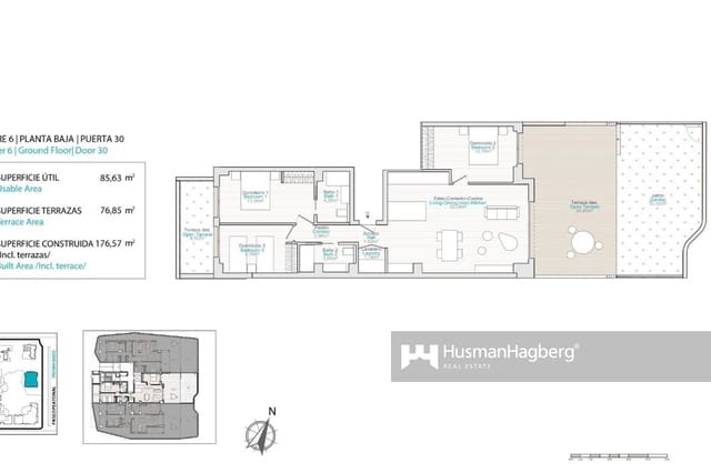 3 camera da letto Appartamento in vendita in Platja Vila Joiosa - Platja de Torres, La Villajoyosa / Vila Joiosa con piscina - 913.000 € (Rif: 10020085)