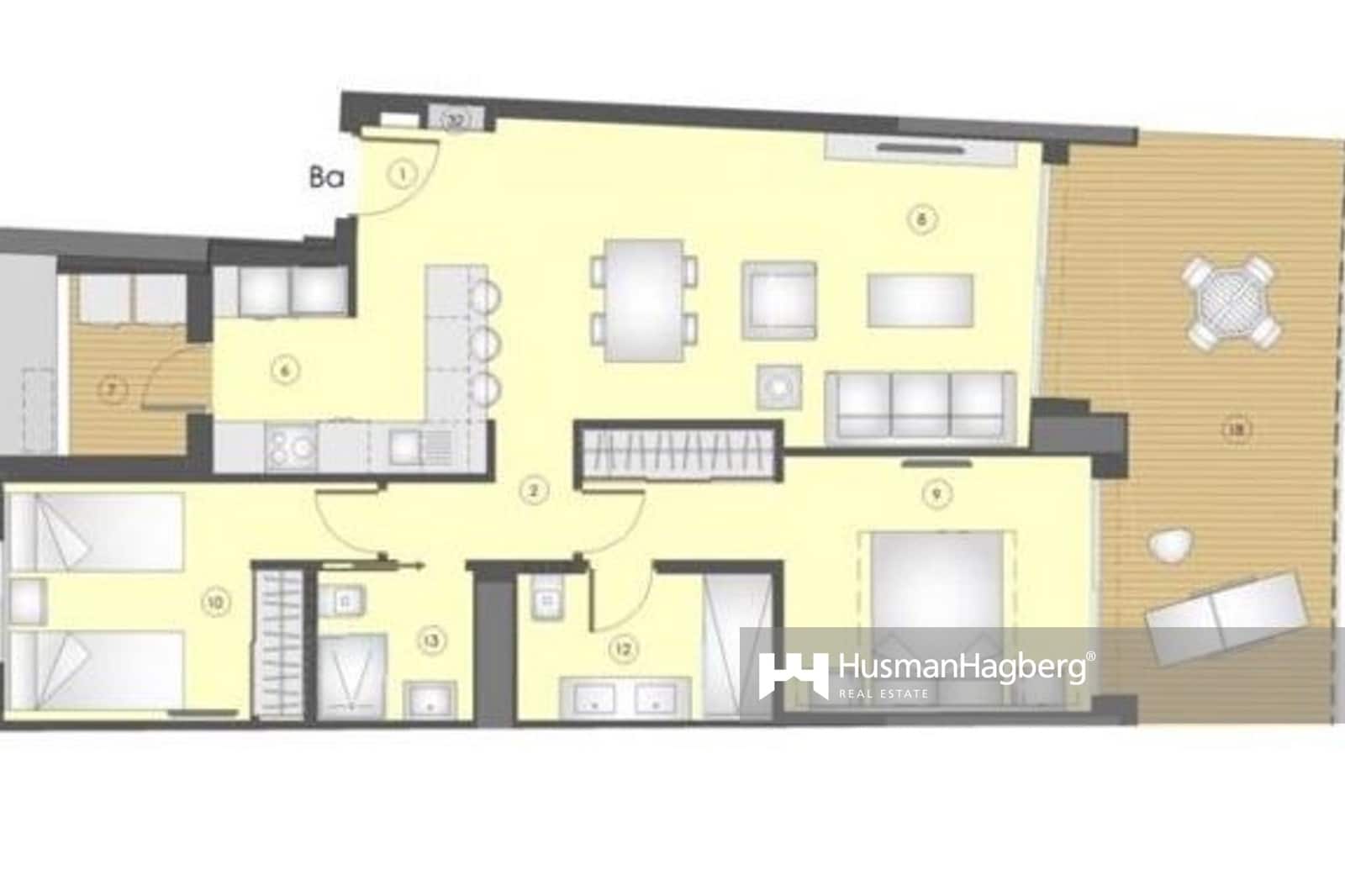 2 makuuhuone Huoneisto myytävänä paikassa Benidorm mukana uima-altaan - 535 000 € (Ref: 10023506)