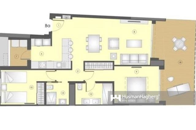 2 makuuhuone Huoneisto myytävänä paikassa Playa Poniente, Benidorm mukana uima-altaan - 535 000 € (Ref: 10023506)