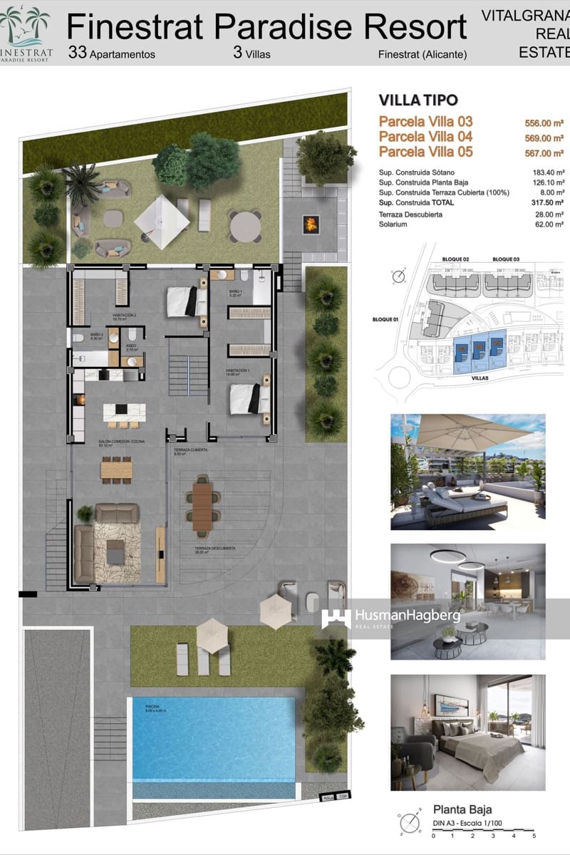 4 makuuhuone Huvila myytävänä paikassa Benidorm mukana uima-altaan - 1 150 000 € (Ref: 10023517)