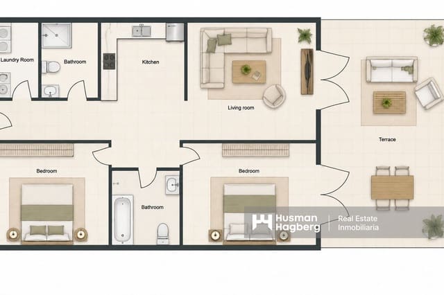 2 sypialnia Apartament na sprzedaż w Poble Nou - Montiboli, La Villajoyosa / Vila Joiosa z basenem - 489 900 € (Ref: 10050680)