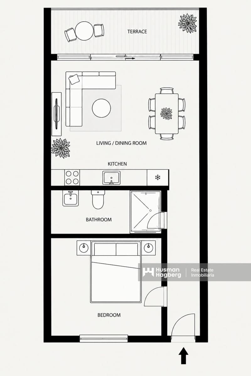Apartamento de 1 habitación en Dénia en venta con piscina - 245.000 € (Ref: 10176253)