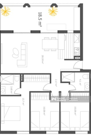 3 soveværelse Lejlighed til salg i Poble Nou - Montiboli, La Villajoyosa / Vila Joiosa med swimmingpool - € 525.000 (Ref: 9324181)