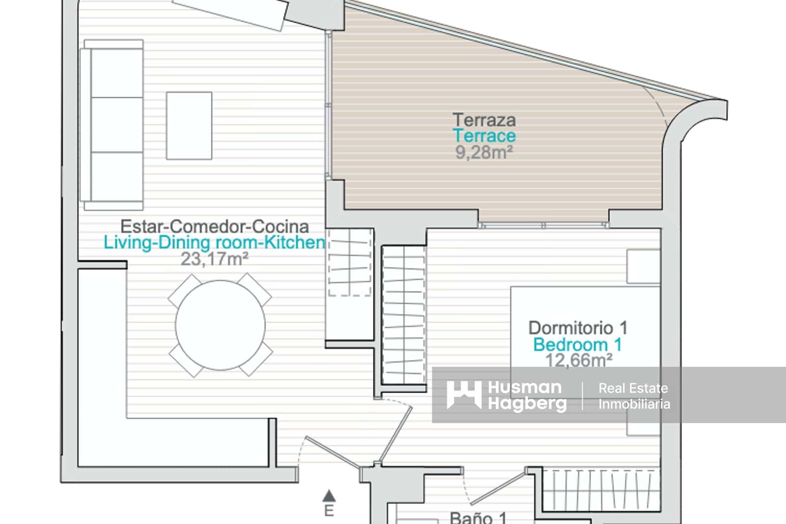 1 soverom Leilighet til salgs i La Villajoyosa / Vila Joiosa med svømmebasseng - € 225 000 (Ref: 9334287)