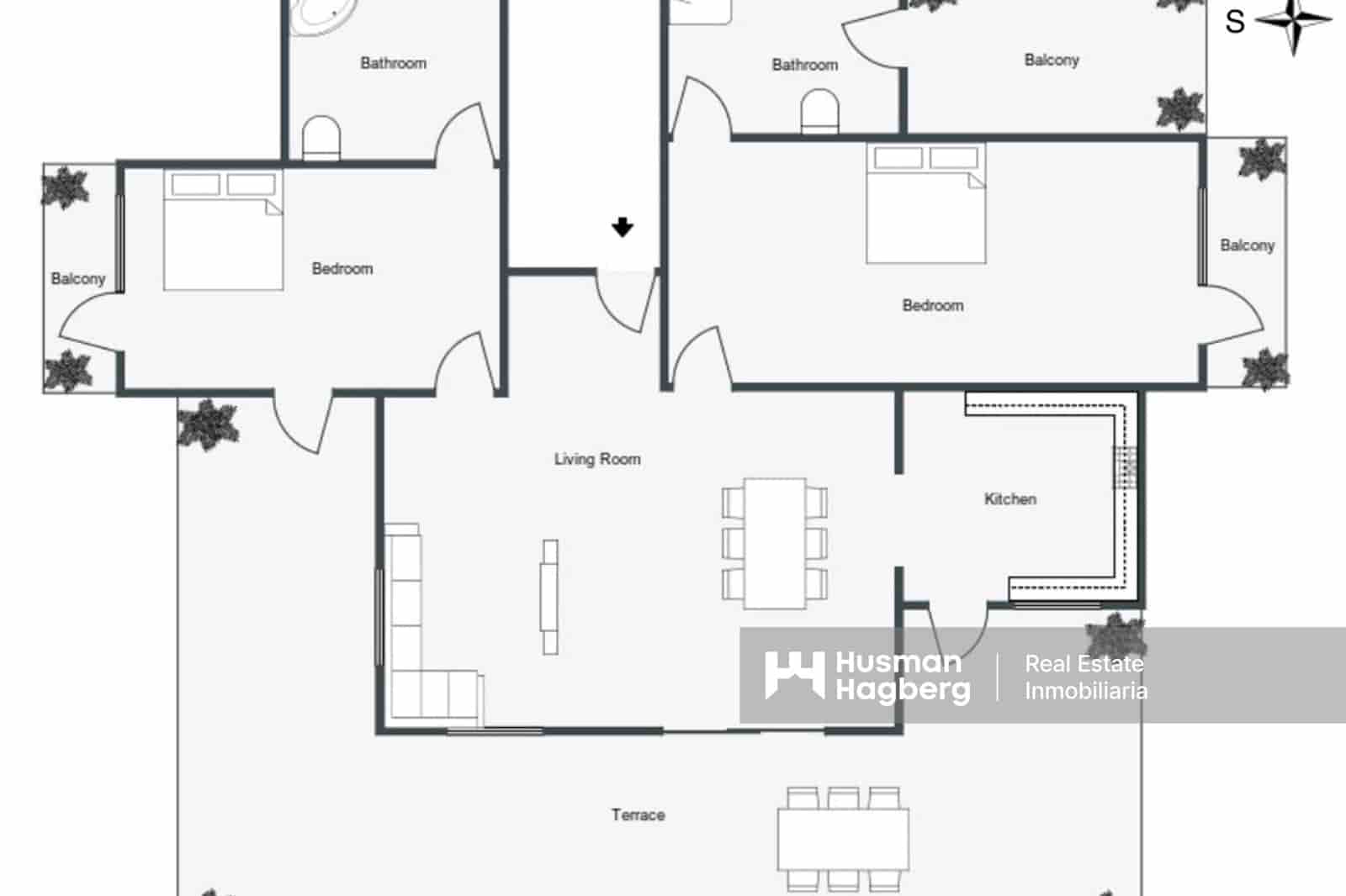 2 sovrum Lägenhet till salu i Denia med pool - 477 000 € (Ref: 9346673)