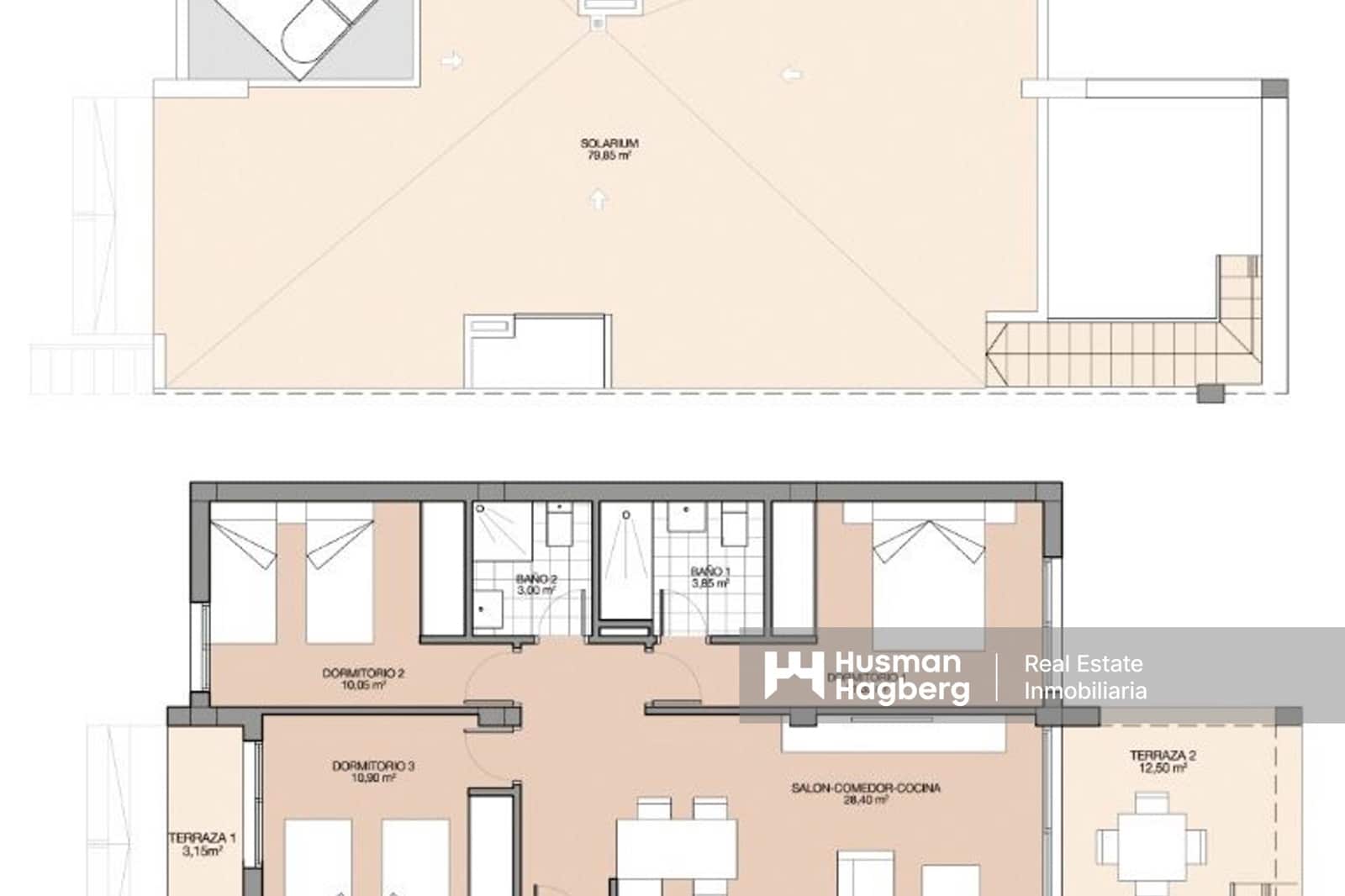 3 soveværelse Lejlighed til salg i Benidorm med swimmingpool - € 389.000 (Ref: 9371576)