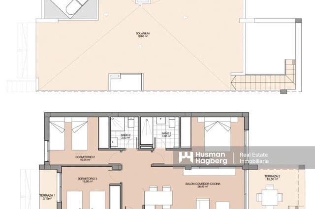 3 soveværelse Lejlighed til salg i Benidorm med swimmingpool - € 389.000 (Ref: 9371576)