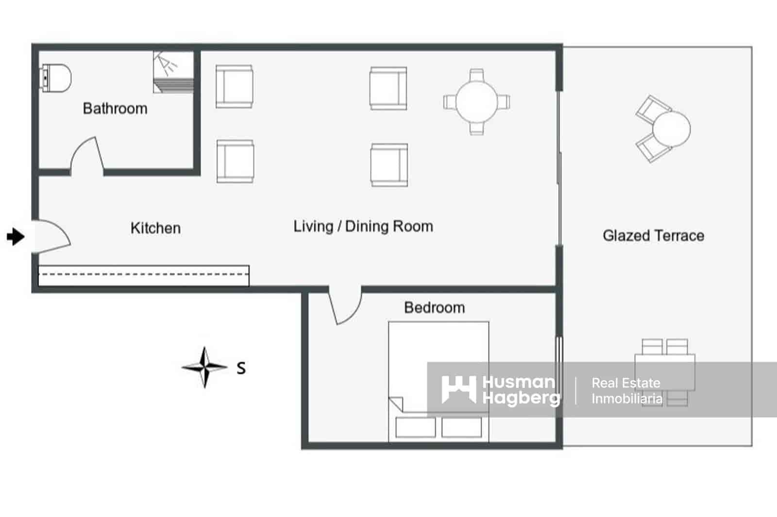 1 soverom Leilighet til salgs i Calpe / Calp med svømmebasseng - € 239 000 (Ref: 9402935)