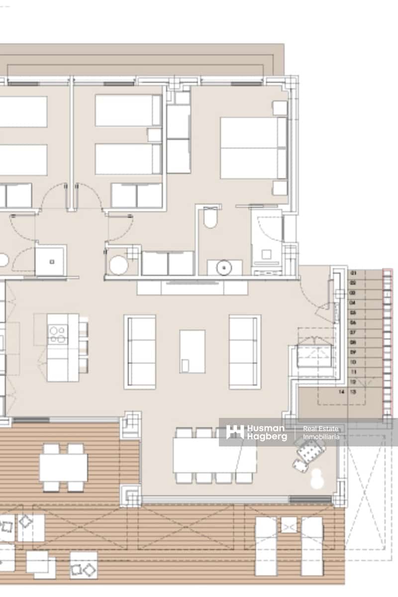3 slaapkamer Appartement te koop in Oliva met zwembad - € 650.000 (Ref: 9410402)