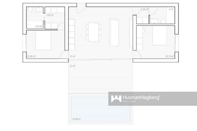2 sovrum Villa till salu i Alfaz del Pi / L'Alfàs del Pi med pool - 350 000 € (Ref: 9426767)