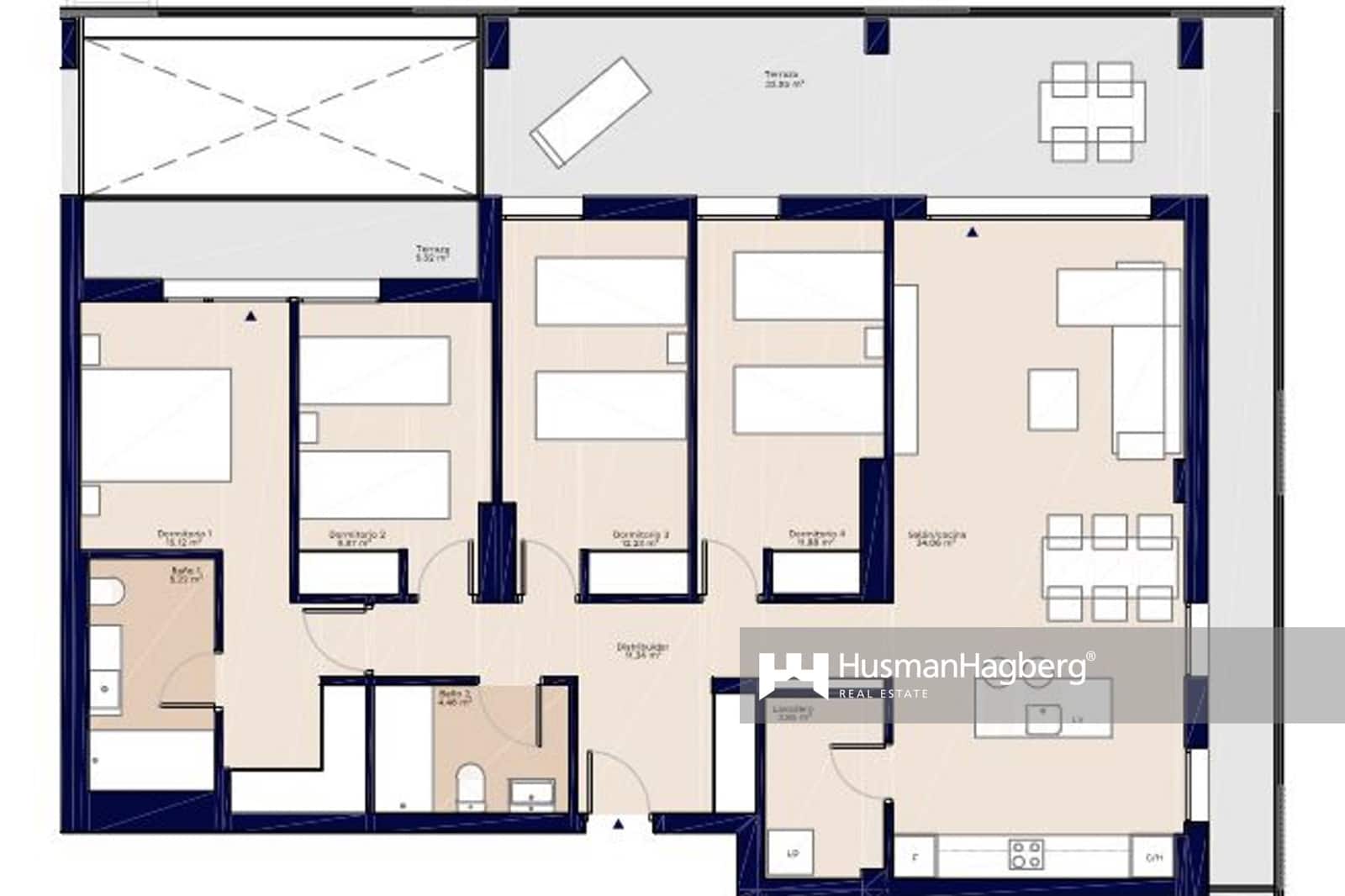 4 sovrum Lägenhet till salu i Denia med pool - 484 000 € (Ref: 9473676)