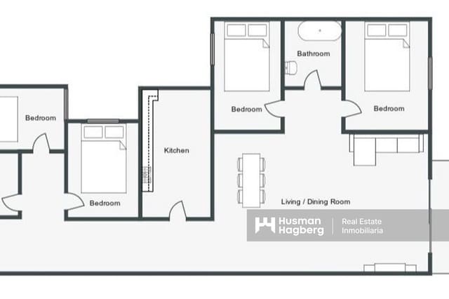 4 sovrum Lägenhet till salu i Pueblo, Calpe / Calp - 349 000 € (Ref: 9490996)