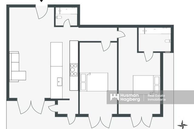 2 sovrum Lägenhet till salu i Albir, Alfaz del Pi / L'Alfàs del Pi med pool - 370 000 € (Ref: 9508115)