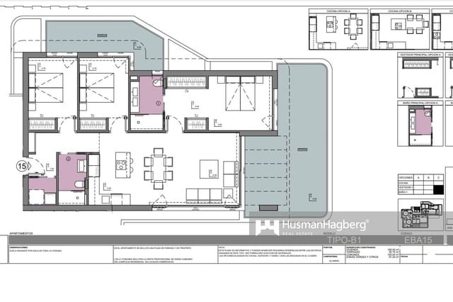 3 sovrum Lägenhet till salu i Levante - Playa Fossa, Calpe / Calp med pool - 830 000 € (Ref: 9537115)