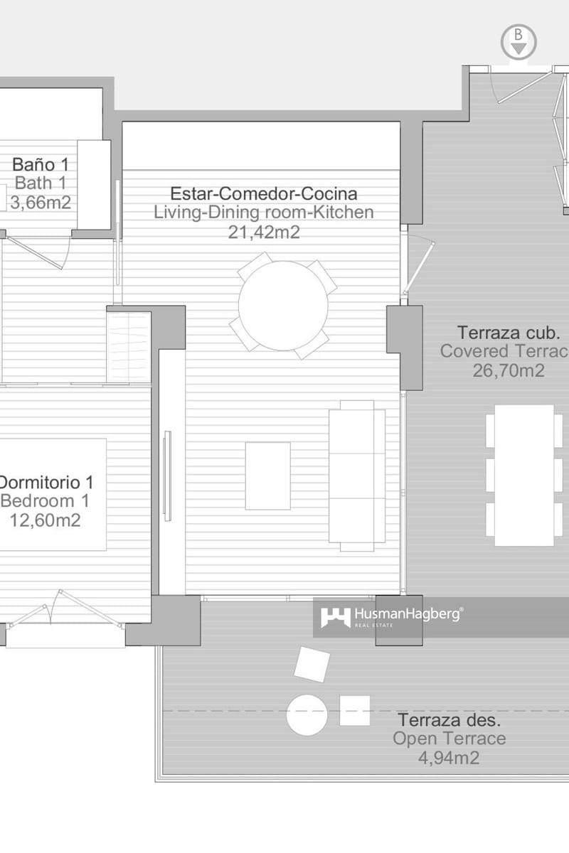 1 sypialnia Apartament na sprzedaż w Calpe / Calp z basenem - 470 000 € (Ref: 9581414)