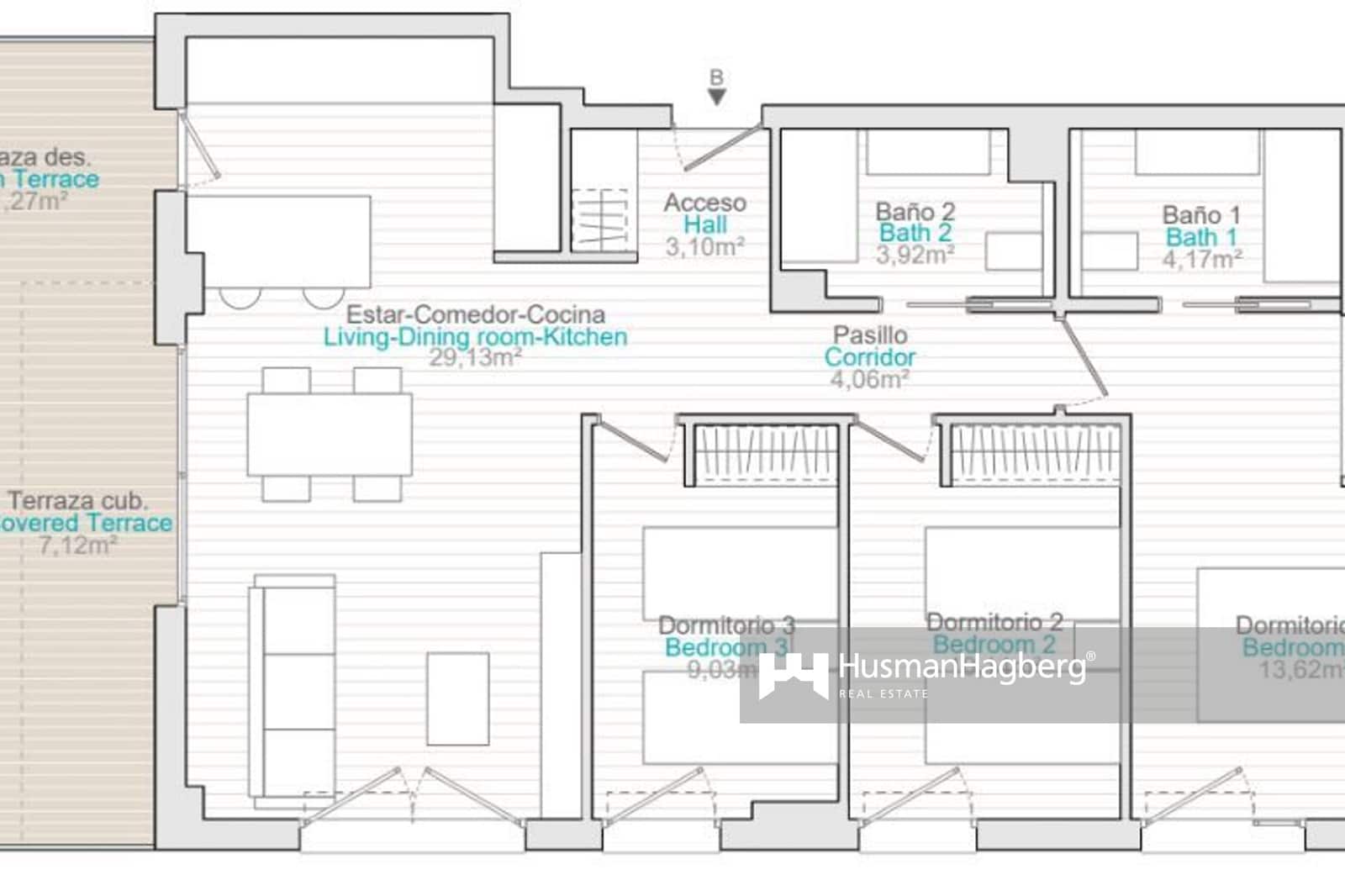 3 sovrum Lägenhet till salu i La Villajoyosa / Vila Joiosa med pool - 485 000 € (Ref: 9604498)