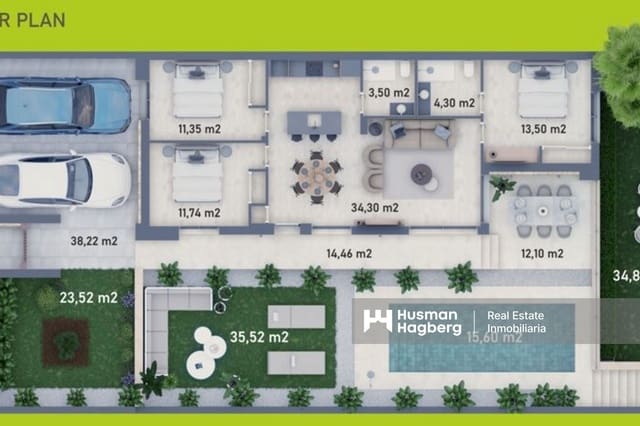 Chalet de 3 habitaciones en Benidorm en venta con piscina - 479.000 € (Ref: 9627106)