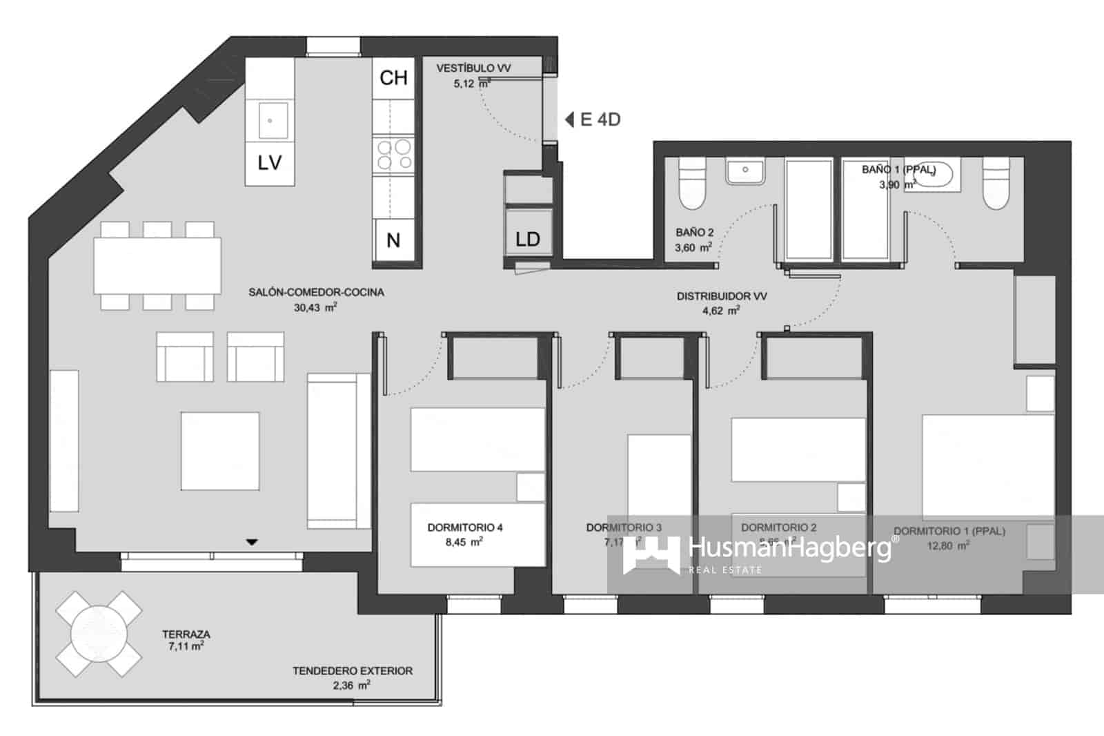 4 chambre Appartement à vendre à Denia avec piscine - 331 000 € (Ref: 9651063)