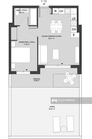 1 camera da letto Appartamento in vendita in El Montgó, Dénia con piscina - 239.000 € (Rif: 9651075)