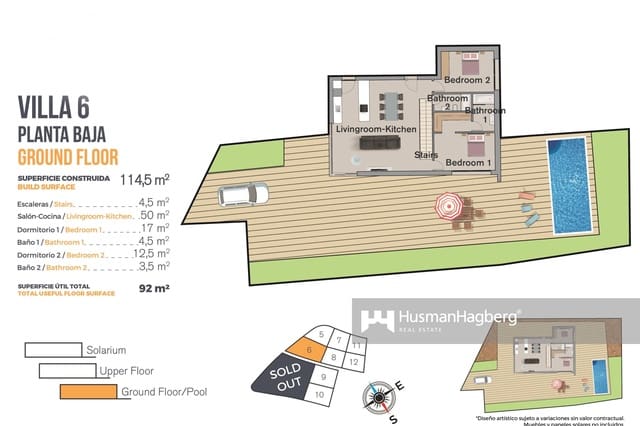 4 sovrum Villa till salu i Benidorm med pool - 690 000 € (Ref: 9655566)