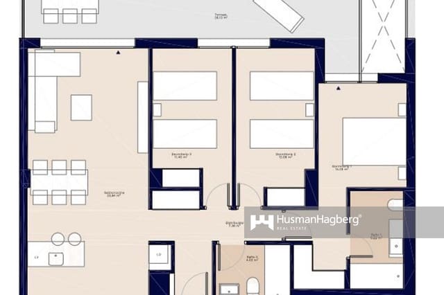 3 slaapkamer Appartement te koop in El Puerto, Dénia met zwembad - € 413.000 (Ref: 9655570)