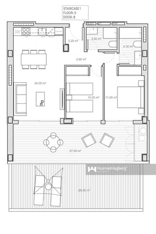 2 quarto Apartamento para venda em Poble Nou - Montiboli, La Villajoyosa / Vila Joiosa com piscina - 325 000 € (Ref: 9673746)