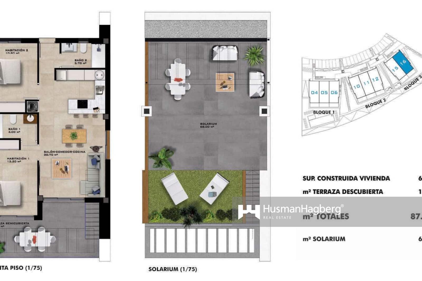 2 soverom Leilighet til salgs i Benidorm med svømmebasseng - € 345 000 (Ref: 9683349)