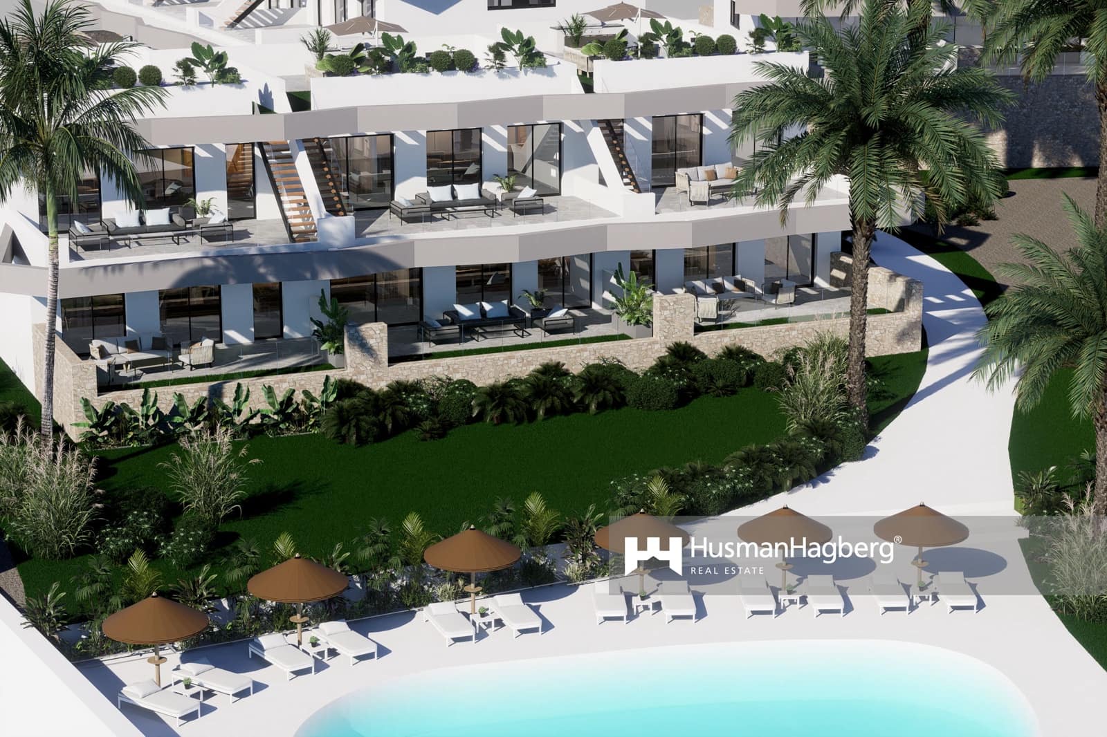 2 soveværelse Byhus til salg i Benidorm med swimmingpool - € 379.000 (Ref: 9685938)