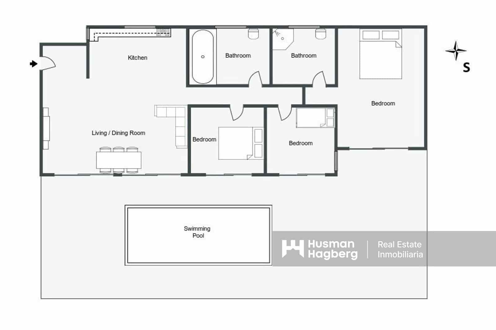 3 soveværelse Villa til salg i Calpe / Calp med swimmingpool - € 799.000 (Ref: 9694608)