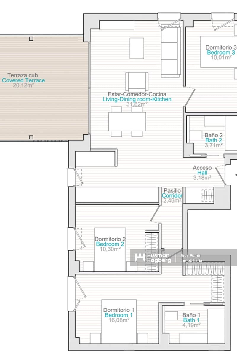 3 bedroom Apartment for sale in Denia with pool - € 395,000 (Ref: 9741449)