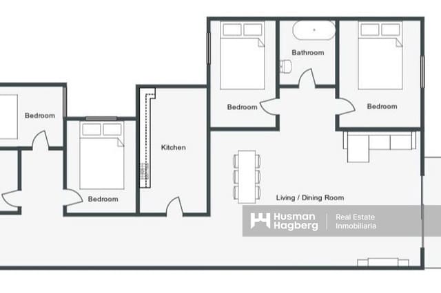 4 chambre Appartement à vendre à Pueblo, Calpe / Calp - 349 000 € (Ref: 9772617)