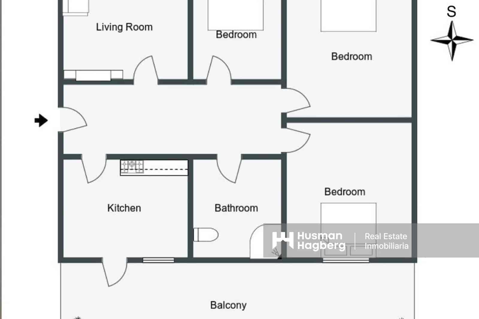 3 makuuhuone Huoneisto myytävänä paikassa Denia - 186 000 € (Ref: 9772620)