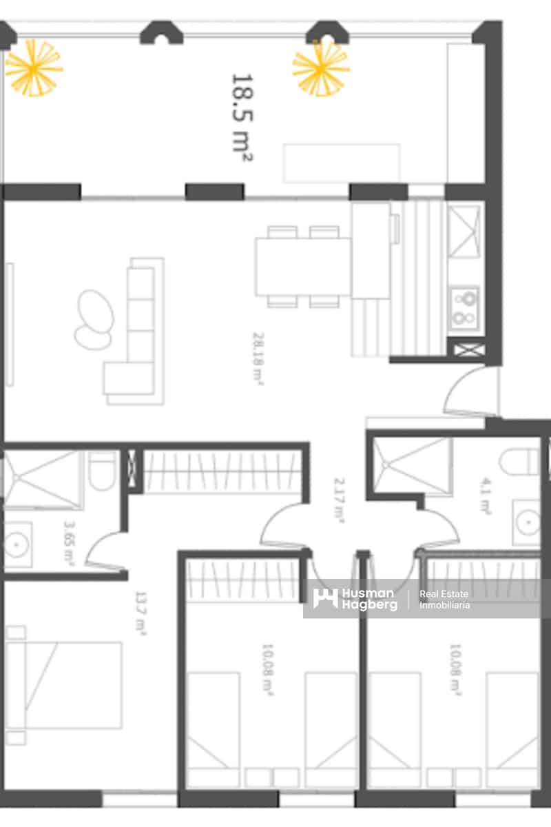 3 slaapkamer Appartement te koop in La Villajoyosa / Vila Joiosa met zwembad - € 525.000 (Ref: 9777567)