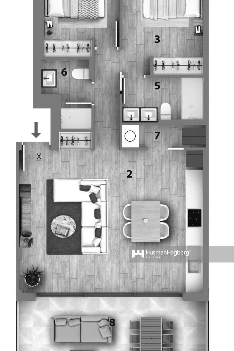 2 soveværelse Lejlighed til salg i Benidorm med swimmingpool - € 460.000 (Ref: 9800984)