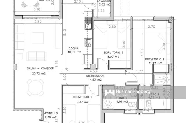 Apartamento de 3 habitaciones en Plans - Gasparot, La Villajoyosa / Vila Joiosa en venta - 360.000 € (Ref: 9800988)