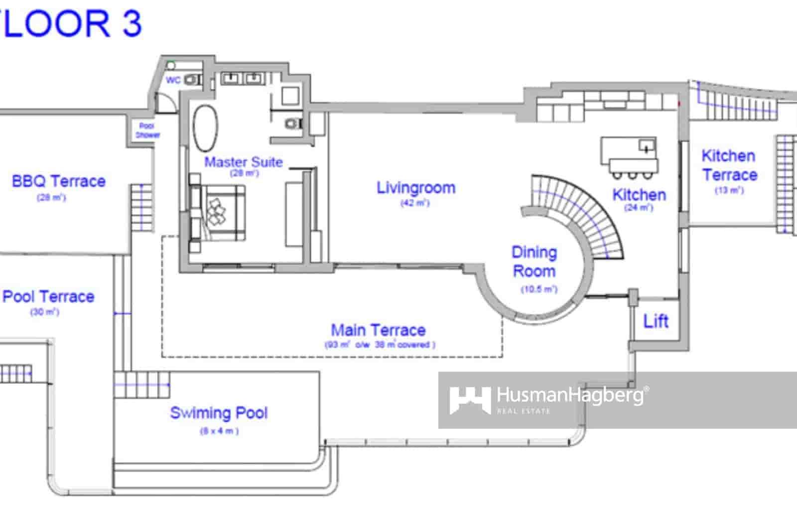 3 sovrum Villa till salu i Altea med pool - 1 750 000 € (Ref: 9803954)