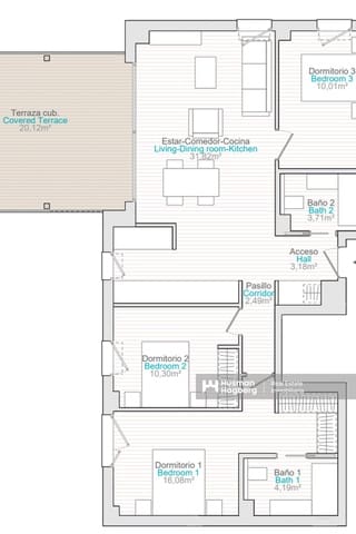 Apartamento de 3 habitaciones en Dénia en venta con piscina - 395.000 € (Ref: 9964596)