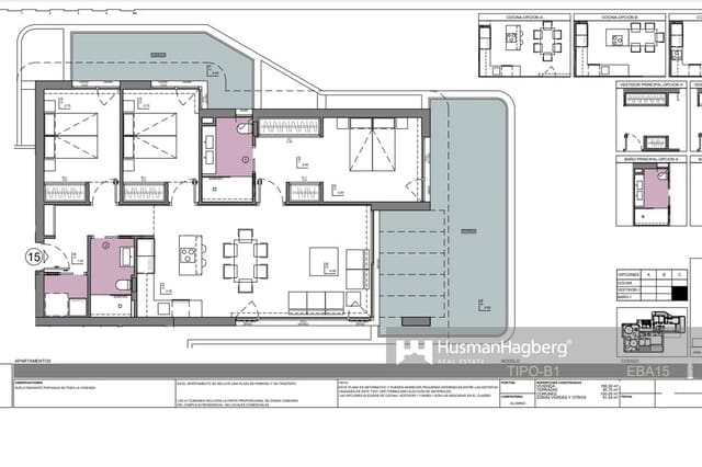3 quarto Apartamento para venda em Levante - Playa Fossa, Calpe / Calp com piscina - 830 000 € (Ref: 9974556)