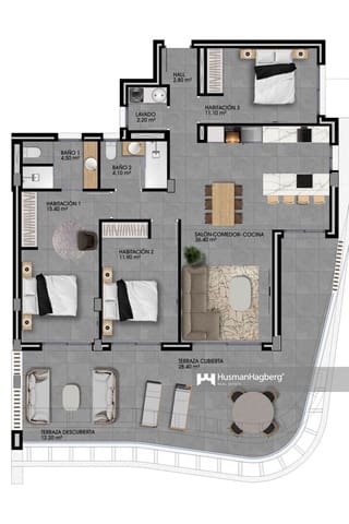3 slaapkamer Appartement te koop in Benidorm met zwembad - € 451.000 (Ref: 9976700)