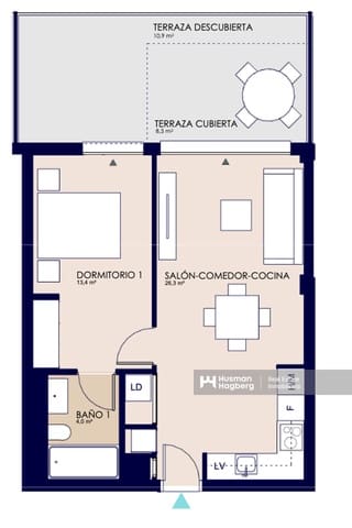1 chambre Appartement à vendre à Dénia avec piscine - 228 000 € (Ref: 9981738)