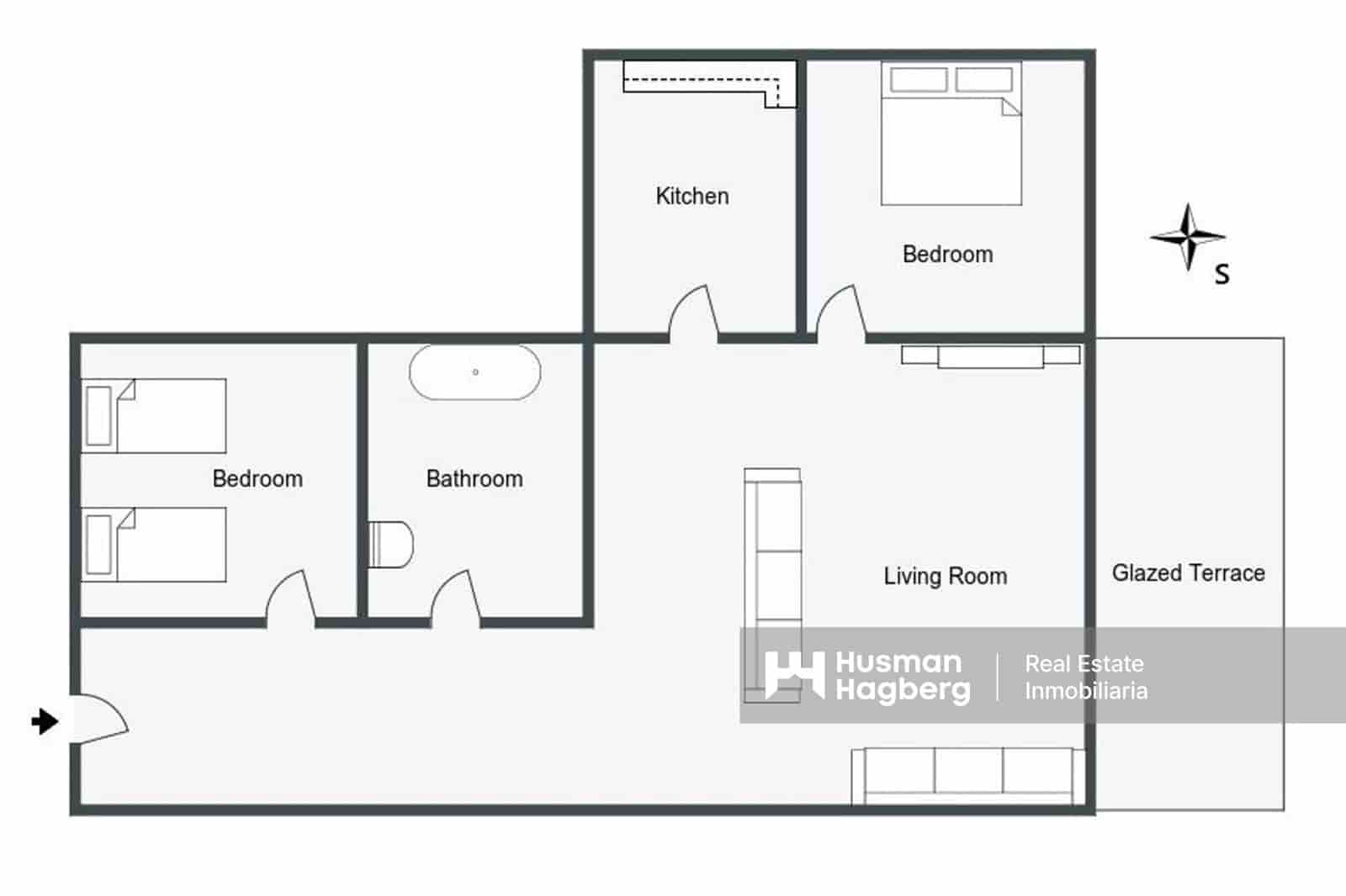 2 chambre Appartement à vendre à Calpe / Calp - 249 000 € (Ref: 9984254)