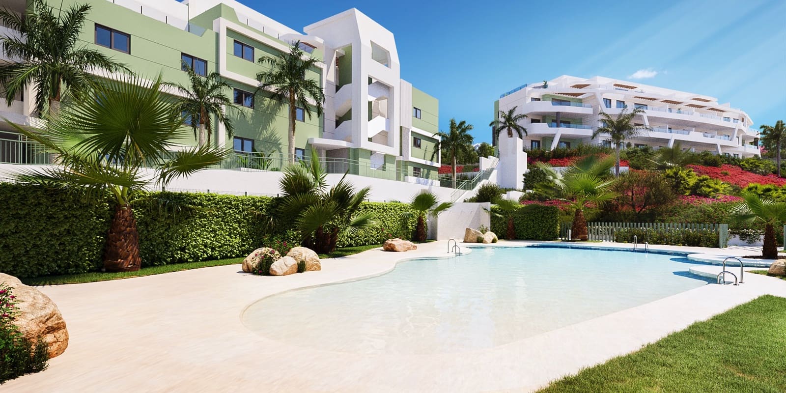 3 Zimmer Apartment zu verkaufen in La Cala de Mijas mit Pool - 455.000 € (Ref: 5973644)