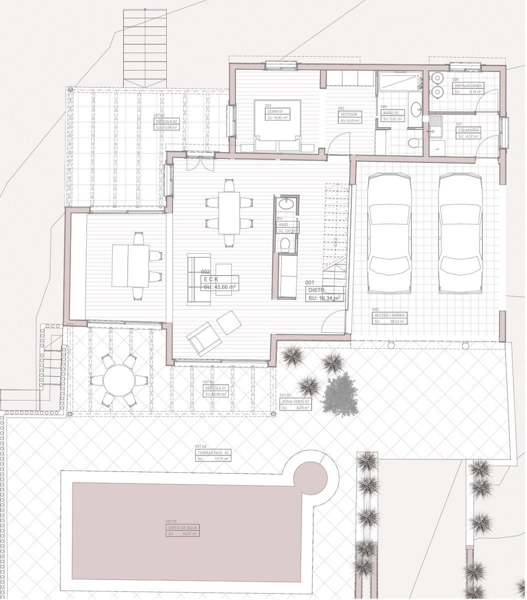 4 makuuhuone Huvila myytävänä paikassa Santa Ponsa mukana uima-altaan 
autotalli - 2 950 000 € (Ref: 8141303)