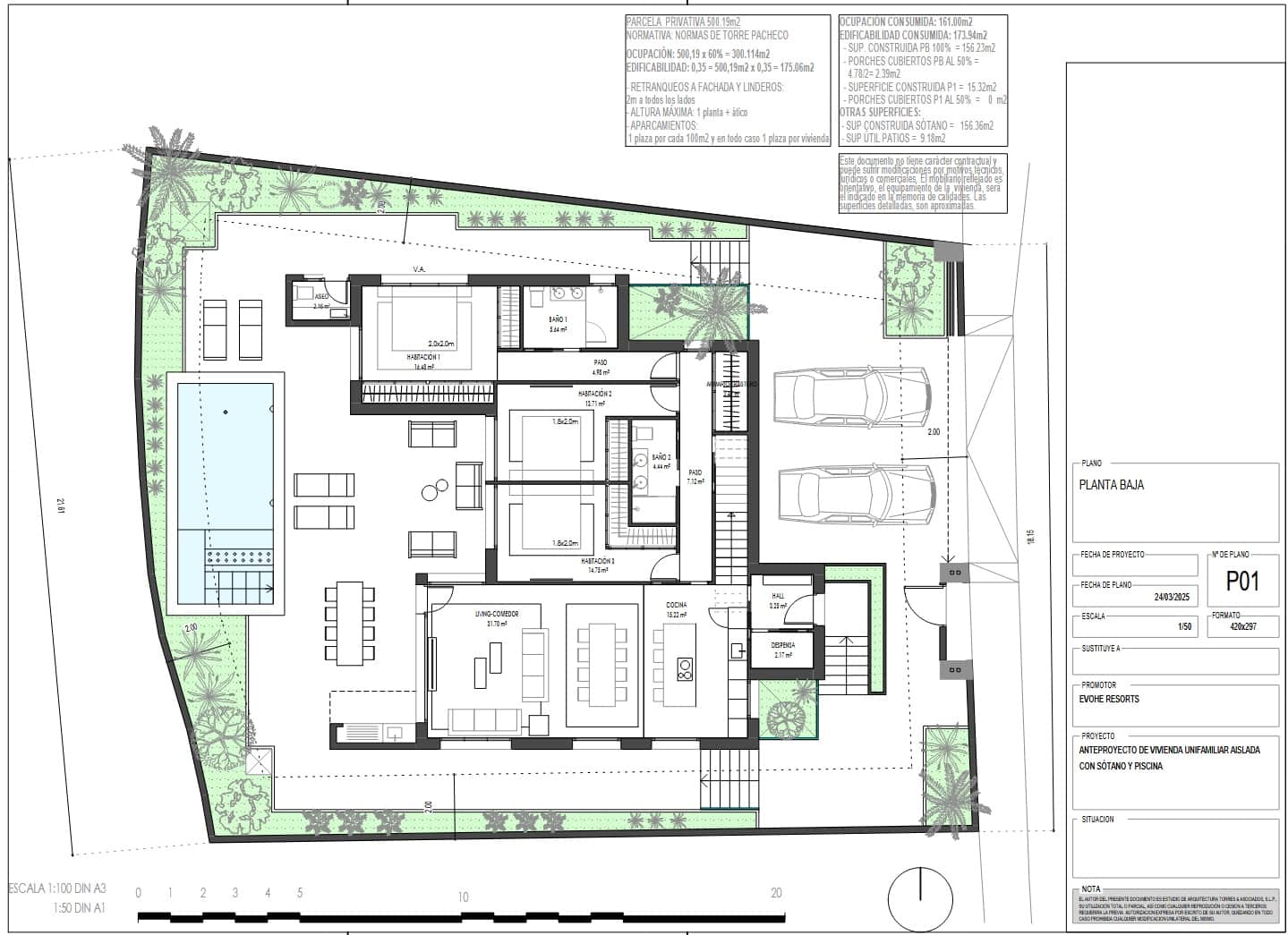 3 slaapkamer Villa te koop in Torre-Pacheco met zwembad garage - € 1.613.000 (Ref: 10044427)