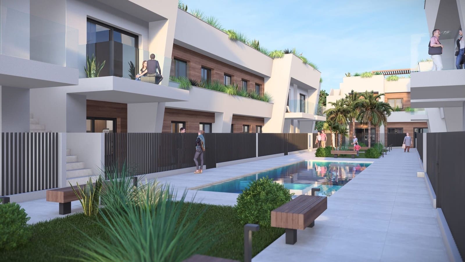 2 chambre Bungalow à vendre à Torre-Pacheco avec piscine garage - 260 000 € (Ref: 10044429)