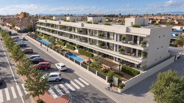 2 quarto Apartamento para venda em Los Narejos - Punta Calera, Los Alcázares com piscina garagem - 349 000 € (Ref: 10061233)