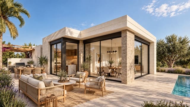 3 soverom Villa til salgs i Pinar de Campoverde, Pilar de la Horadada med svømmebasseng garasje - € 670 000 (Ref: 10074875)